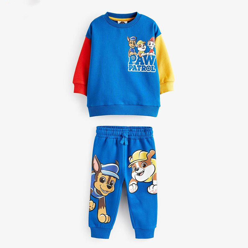 paw patrol วังทีมเด็กสูทกางเกงขายาวแขนยาวชุดกีฬาเสื้อกันหนาวสูท