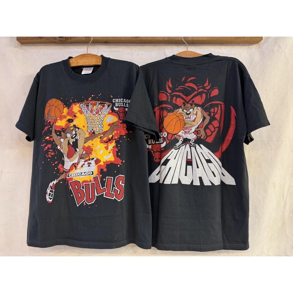 เสื้อลายแทสแดงBULLSV.2(ป้ายHanes)