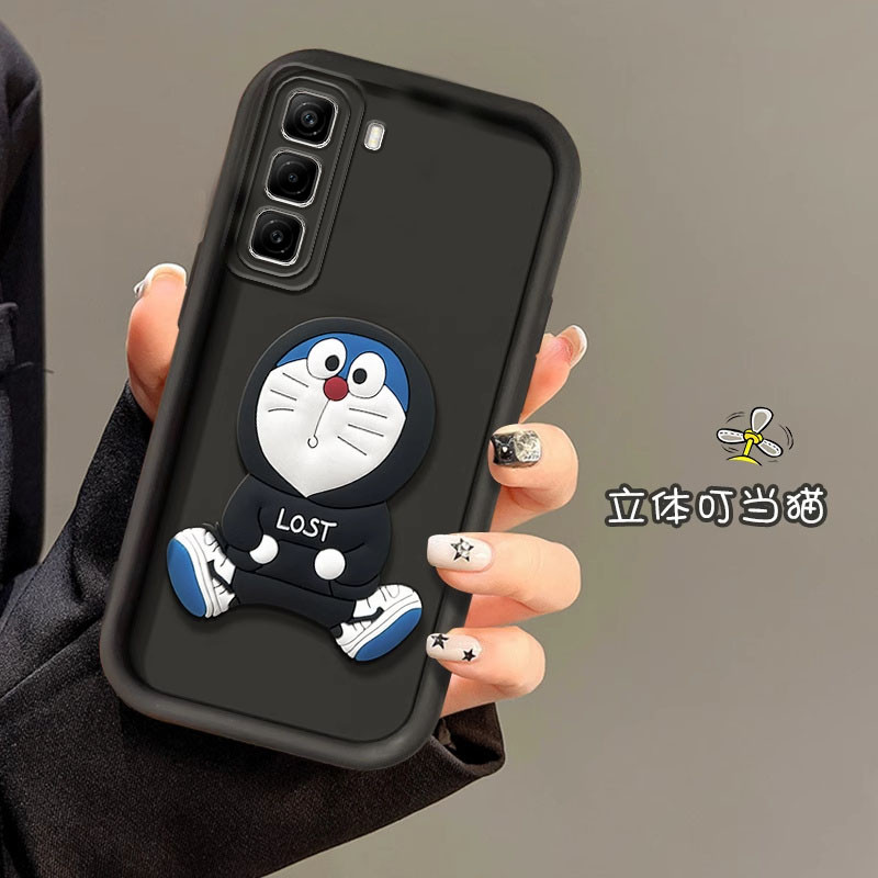 ปลอกโดราเอมอน infinix HOT50 HOT50Pro+ HOT 50i Smart9 ซิลิโคน TPU Sking Feeling Soft Handphone Case SMART 9 infinix HOT 50 5G 4G 50i HOT50 ProPlus