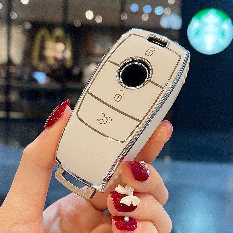 Car Key Case Cover for Mercedes Benz GLS C Class AMG GLK EQS EQC GLA S400 S500 S580 S680 C200 C220d 