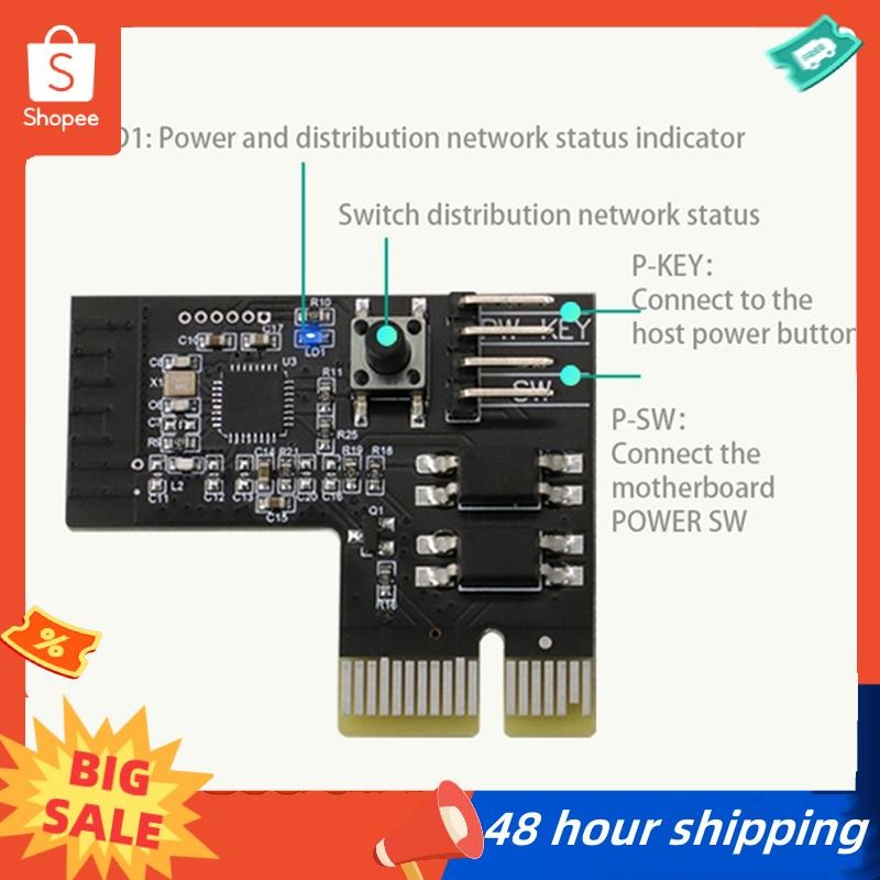 พร้อมสต็อก คอมพิวเตอร์ Remote Switch Wifi Smart PC Start Up Card Startup Card ทํางานร่วมกับ Sinilink Smart Home สําหรับ Arduino
