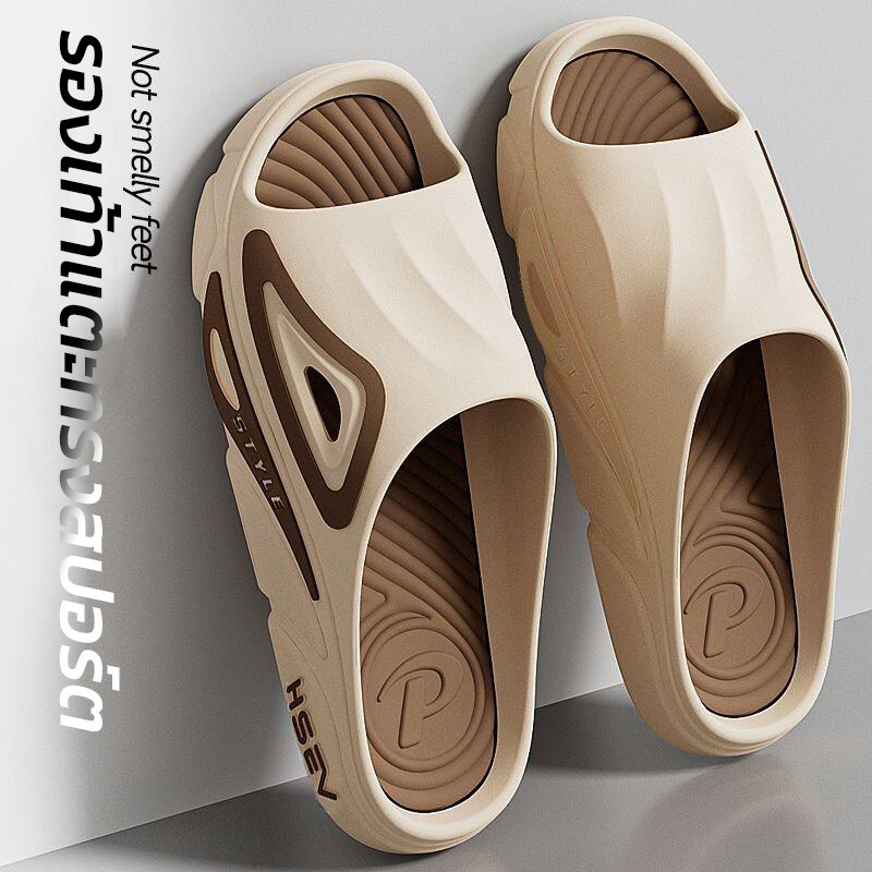 รองเท้าแตะทรงสปอร์ต พื้นนุ่ม ใส่สบาย บิดงอได้ ไม่เสียทรง มีให้เลือกทั้งหมด 4 สี พร้อมส่งจากไทย