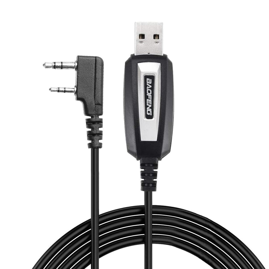 BAOFENG สายการเขียนโปรแกรม USB CH340 ชิปใช้งานร่วมกับ Wiht UV-5R BF-F8HP 5RM UV-21R GMRS UV-5G Plus 