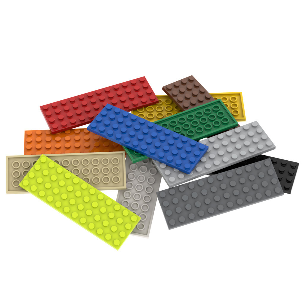 12pcs MOC บล็อกตัวต่ออนุภาคขนาดเล็ก 4x12 ชิ้นแผ่นฐาน DIY อะไหล่อุปกรณ์เสริมเข้ากันได้กับ 3029