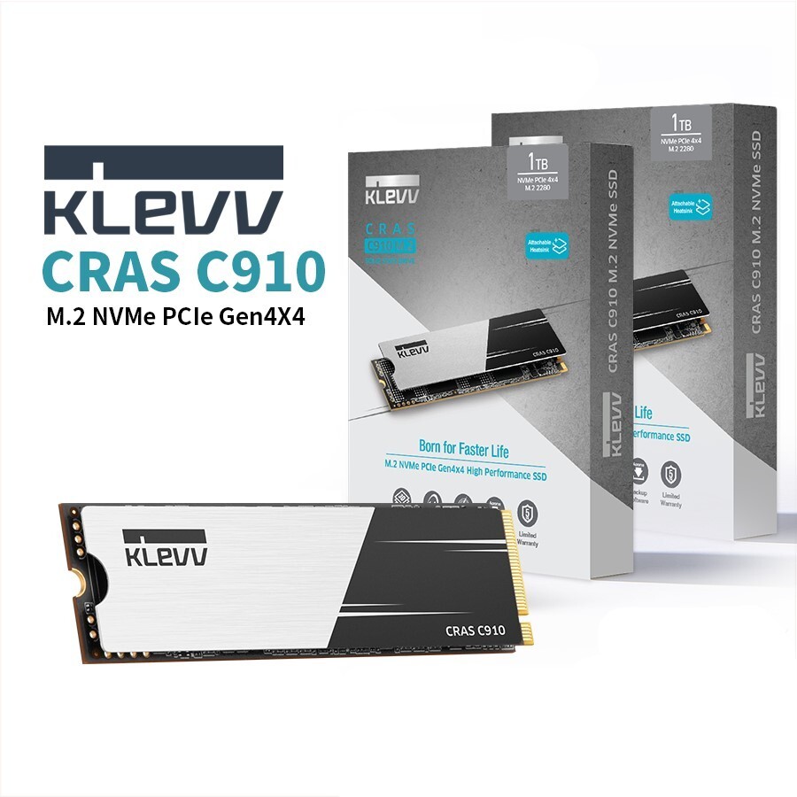 SSD KLEVV CRAS C910 M.2 2280 NVMe PCIe GEN4x4 500GB 1TB 2TB