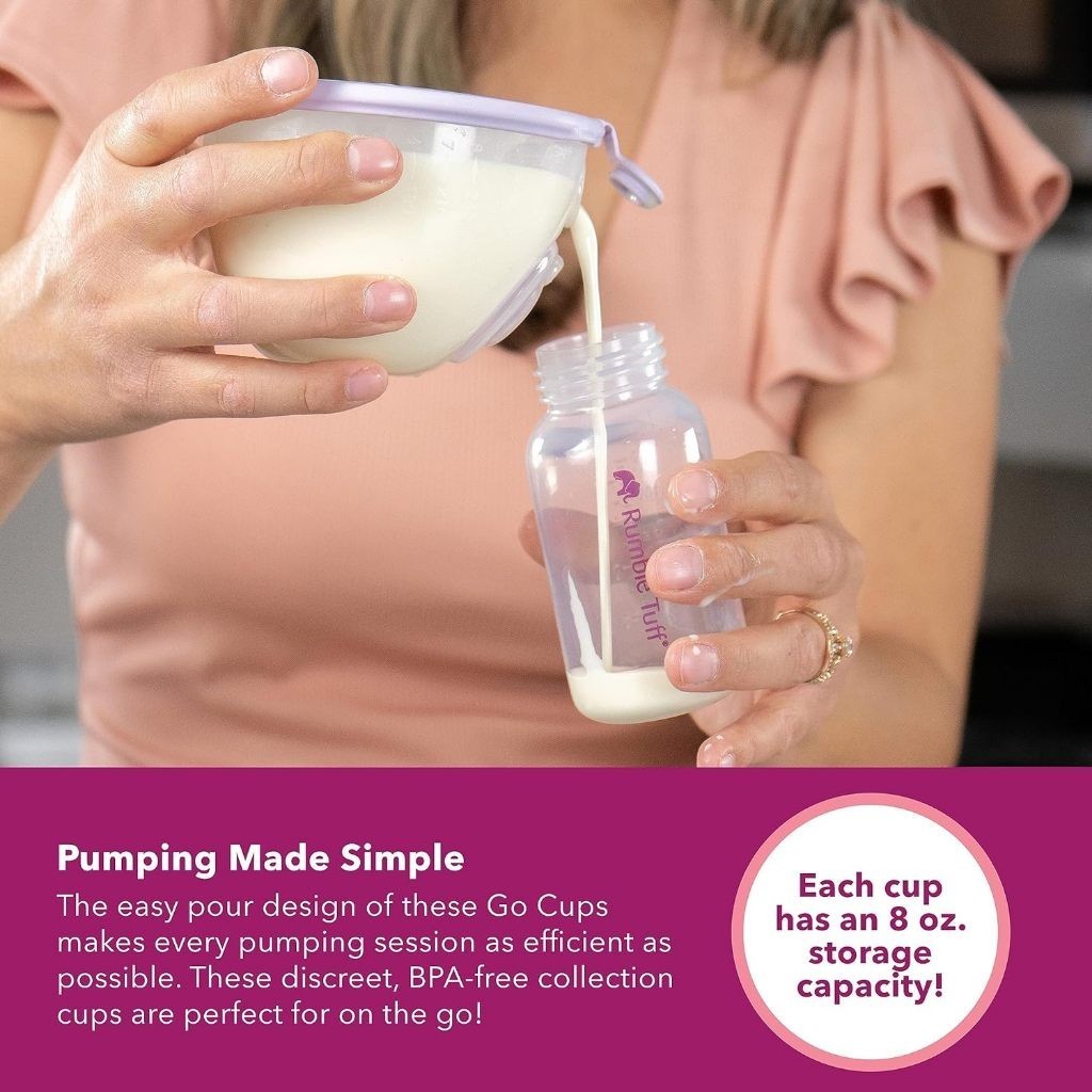 กรวยปั๊มนมแฮนด์ฟรี 2 ข้าง Rumble Tuff Go-Cups Hands-Free Collection Cups Powerful