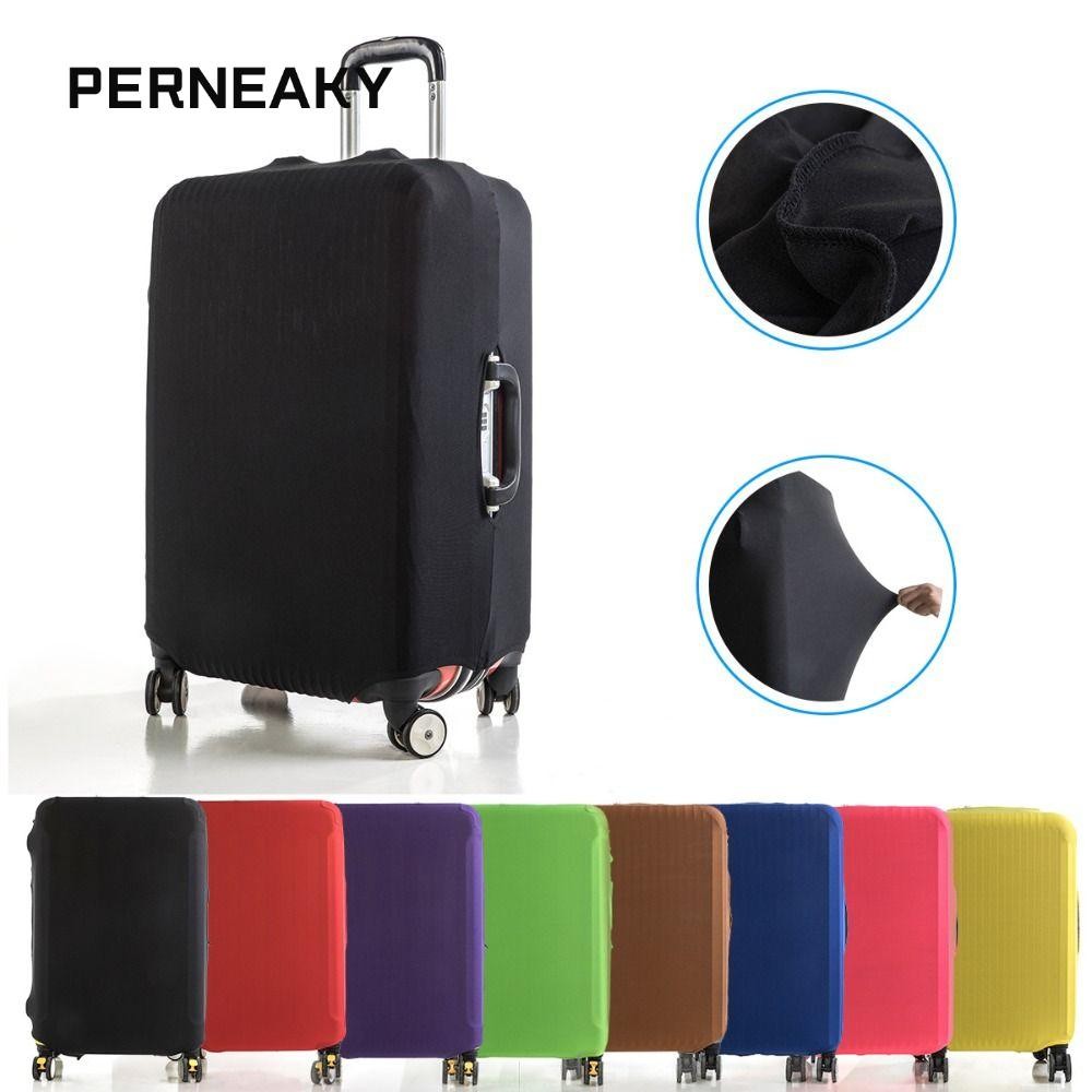 Perneaky ฝาครอบป้องกันกระเป๋าเดินทาง, ผ้าคลุมกระเป๋าเดินทางกันน้ําป้องกันรอยขีดข่วน, ทนทานกันฝุ่นยืดหยุ่นรถเข็นแขนป้องกันอุปกรณ์เสริมกระเป๋าเดินทาง