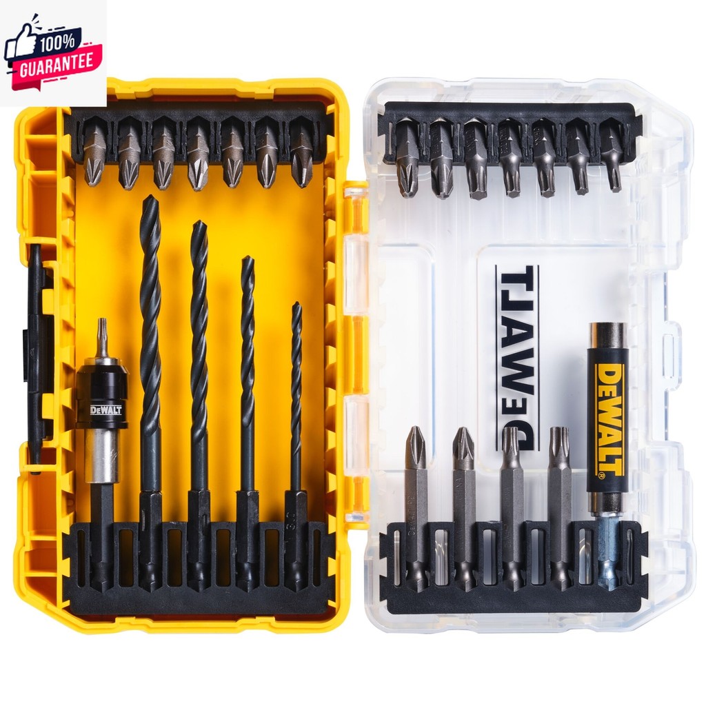 DEWALT ชุดดอกไขควงและดอกสว่าน 25 ชิ้น รุ่น DT70708-QZ