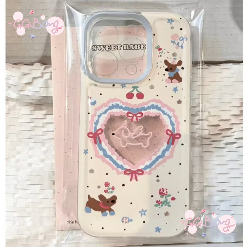 การ์ตูนเชอร์รี่ลูกสุนัขดัชชุนหน้าปกรักRealme C55 C20A C21 C25 C67 C12 C25Y C51 C53 11 C11 8i C15 C33 C20 C31 C21Y 5 5i
