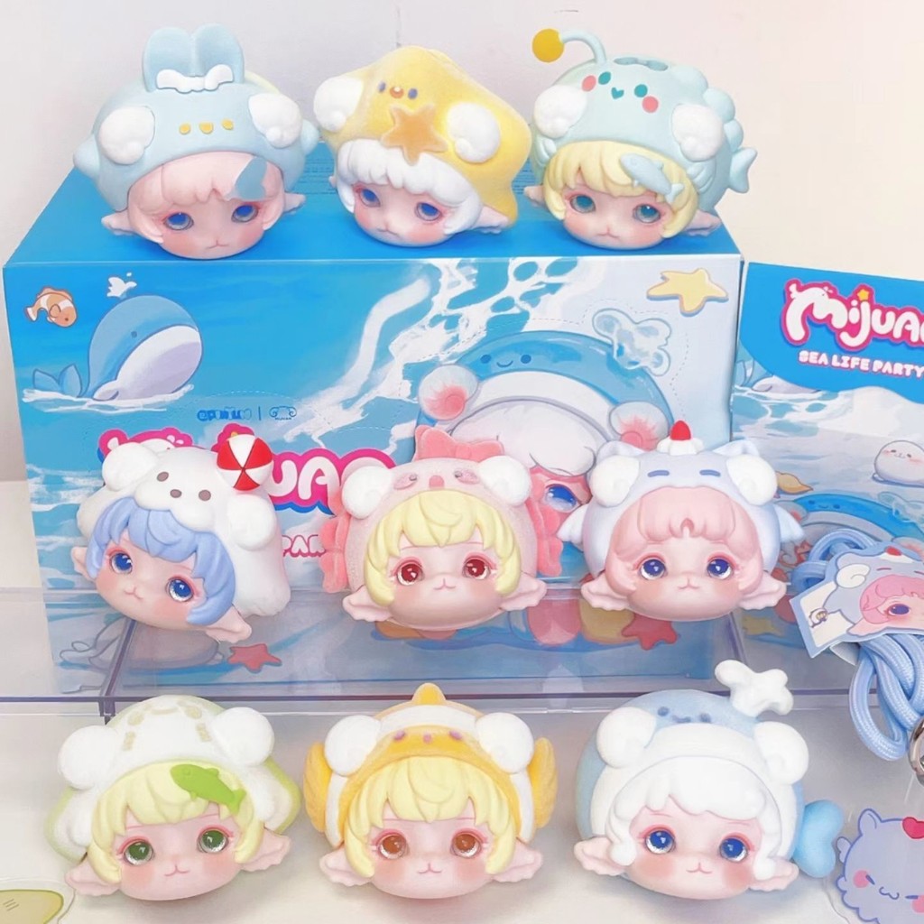 【พร้อมส่ง】Authentic mimia rice roll ocean party small rope blind box new products trendy toys cute d