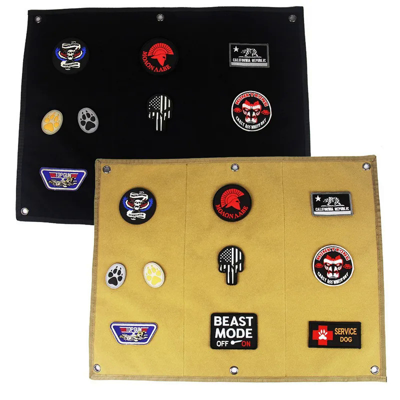 Velcro Collection Display Board, Armband Patch Collection Display Board With Wall Hanging Holes Wall-mounted Storage Boa