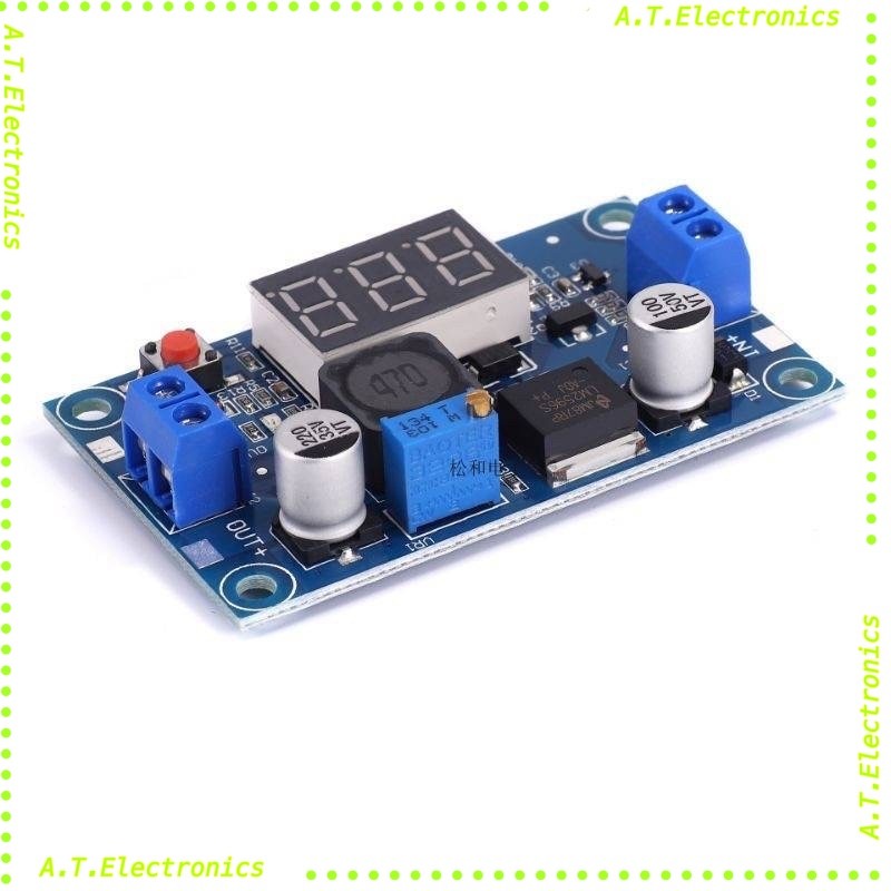 พร้อมส่ง! LM2596 DC-DC step down โมดูลสเต็ปดาวน์ที่ปรับได้พร้อมจอแสดงผลโวลต์มิเตอร์แบบดิจิตอล โมดูลแหล่งจ่ายไฟการควบคุม