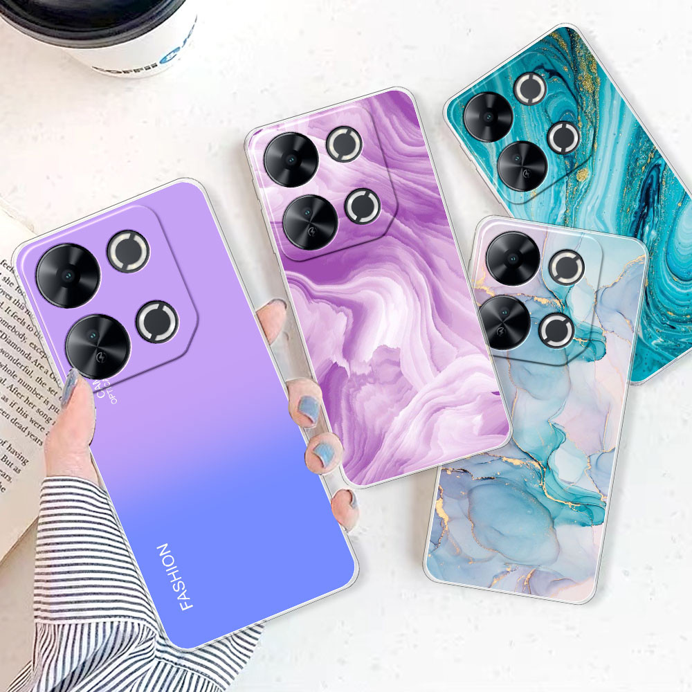 สําหรับ ITEL P65 กรณีปกหลังสําหรับ ITEL P65 P671L 2024 กันกระแทกซิลิโคนอ่อนใสเคสโทรศัพท์สําหรับ ITEL