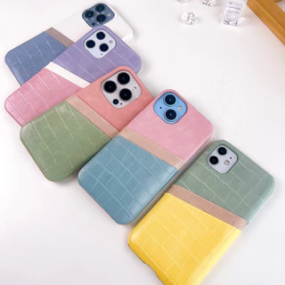 i17🪞พร้อมส่ง 14สี (3)✨ E6S2 เคสหนังใส่บัตร 2ชั้น โทนสีพาสเทล เคสหนัง เคสใส่บัตร for iPhone เคสไอโฟน 16,17Pro,17Promax