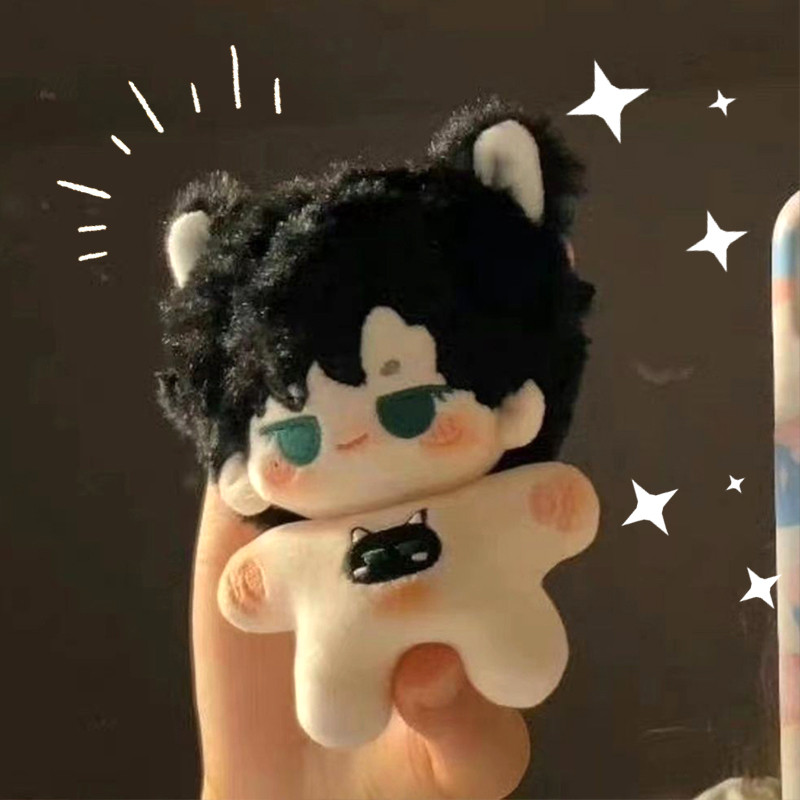 1 ชุด(4 ชิ้น) แสงและพื้นที่ลึก Qi Yu ตุ๊กตาผ้าฝ้ายเกม DIY อุปกรณ์ต่อพ่วงตุ๊กตา 10 ซม. จี้ตุ๊กตา