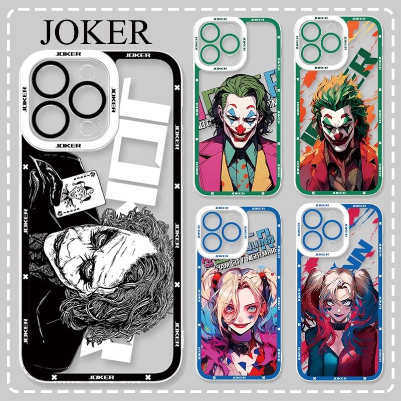 Cool Joker Harley Quinn โทรศัพท์มือถือสําหรับ Xiaomi Redmi หมายเหตุ 13 Pro 12 11S 10 Plus 14C 13C 12C 9C 9A กรณีนุ่ม Creative Shell ซิลิโคนใส