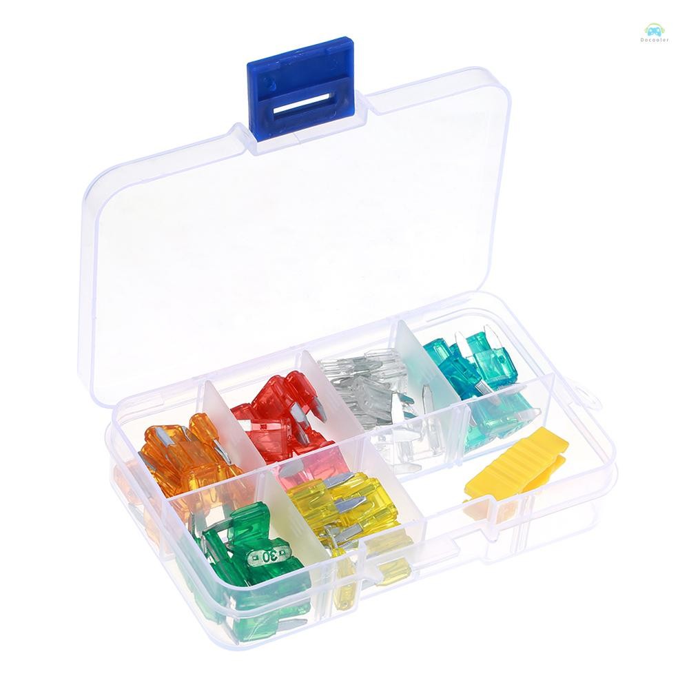 Yb Fuse60pcs Mini Blade ฟิวส์รถยนต์รถบรรทุก Assortment ฟิวส์ชุดกล่อง 5A 10A 15A 20A 25A 30A