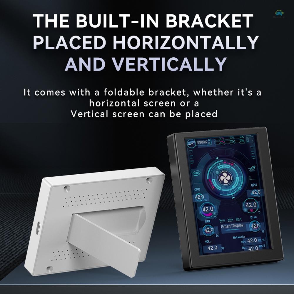 Yb1 จอแสดงผล Screen3.5 นิ้ว IPS Monitor จอแสดงผลคอมพิวเตอร์ CPU GPU การตรวจสอบ Sub-หน้าจอ ABS รองรับธีม DIY แก้ไขซอฟต์แวร์ฟรีอัพเกรด