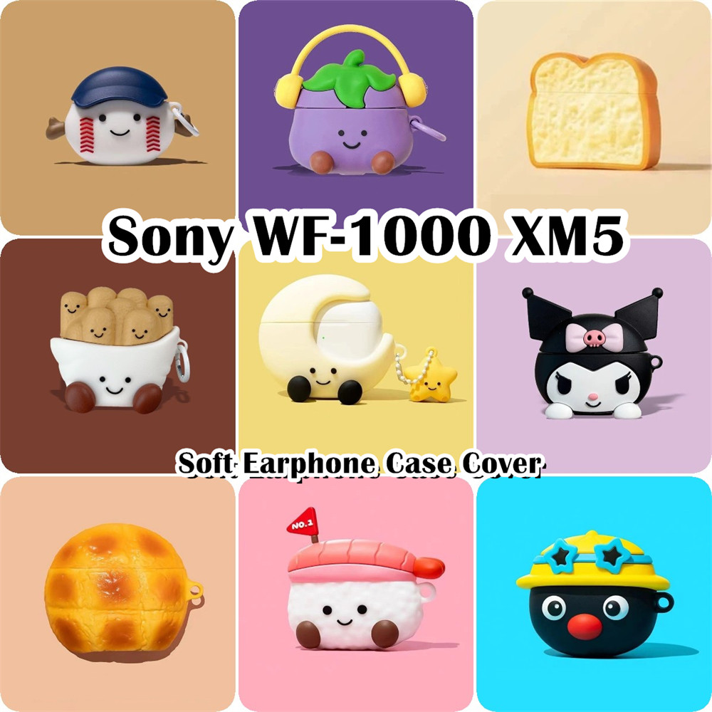 【Case Home】นําไปใช้กับ Sony WF-1000 XM5 เคส Case เคสหูฟัง การ์ตูนน่ารัก ซิลิโคนนุ่ม เคส เคสหูฟัง
