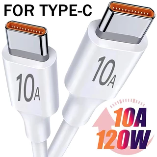 สาย USB Type C อเนกประสงค์ 120W 10A / สายไฟโอนข้อมูล Type C คู่ / สายชาร์เร็วสุด