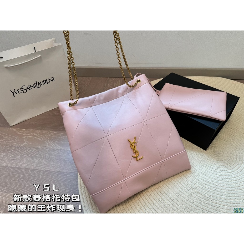 Ysl กระเป๋าสะพายผู้ชายและผู้หญิงกระเป๋าสะพาย Tote กระเป๋าผู้หญิงกระเป๋าถือกระเป๋าช้อปปิ้งหรูหรา