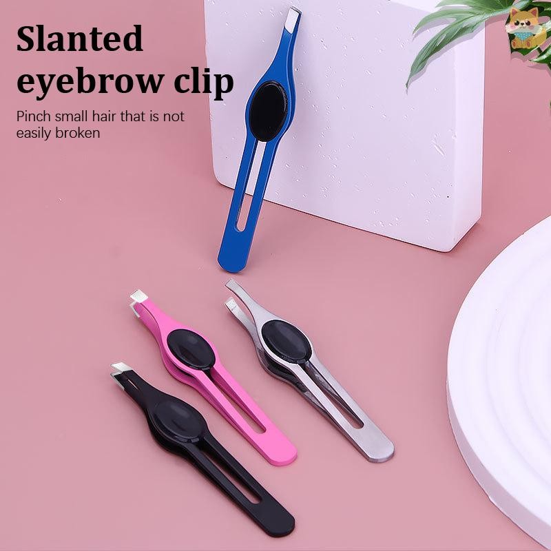 [VI] Eyebrow Tweezer สแตนเลส Eyelash Extension แหนบ Eye Hair Removal Lady Face เครื่องมือแต่งหน้าความงาม Essential TH