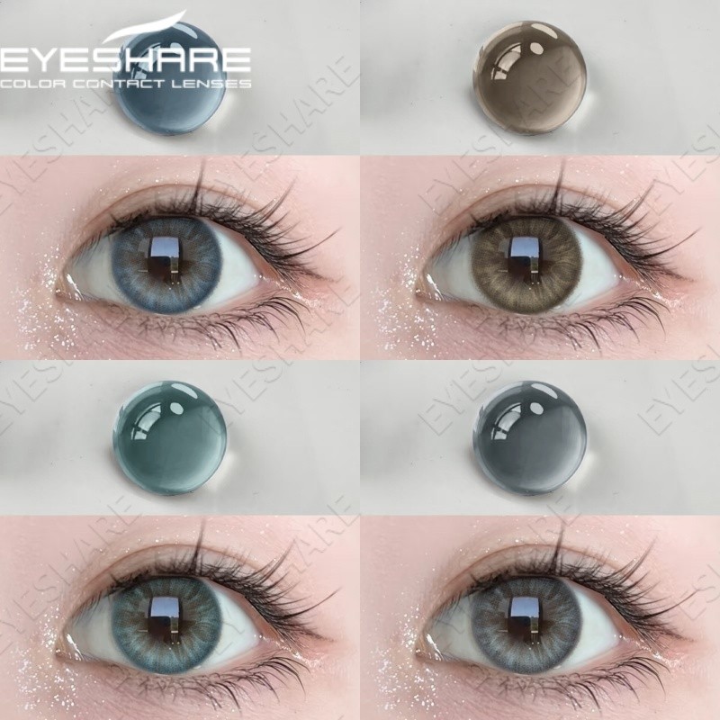 EYESHARE สีคอนแทคเลนส์ตาแต่งหน้าคอนแทคเลนส์ 2 ชิ้น/คู่คอนแทคเลนส์สําหรับดวงตา 6 เดือนนุ่ม