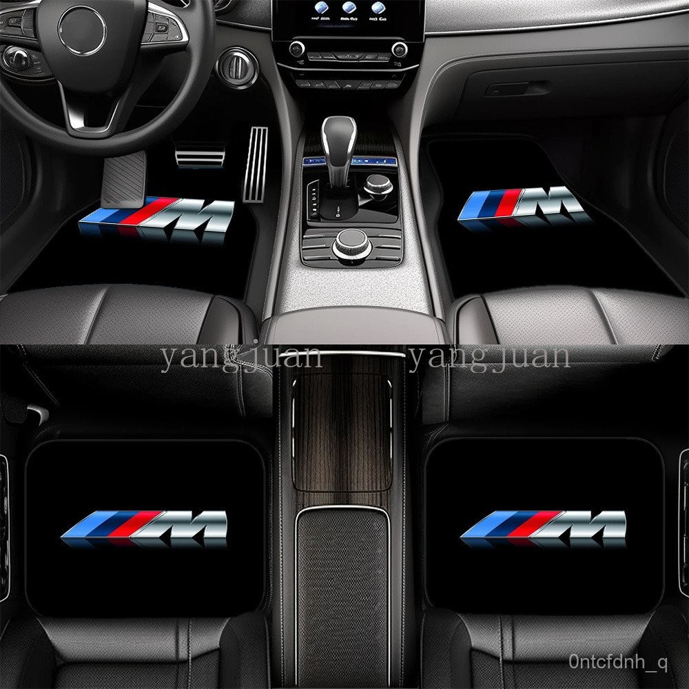 Four Seasons Universal 3D Printed BMW Logo Car Foot Mat Foot Mat Easy to Clean Anti slip Floor Mat C