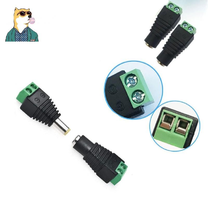 ปลั๊ก DC ชายหญิง 5.5*2.1/2.5 เชื่อมฟรี 12V DC