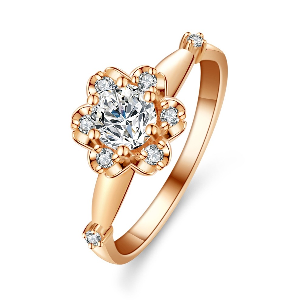 แหวน.Pass Test Real Moissanite 1 CT รอบตัด พร้อมใบรับรอง GRA 18K Rose Gold Plated 925 แหวนเงินแท้สำหรับผู้หญิง เครื่องประดับงานแต่งงานและของขวัญ - รูปที่ 2