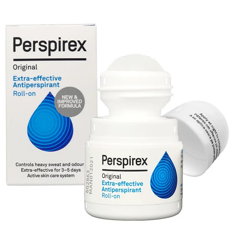 PERSPIREX Body Antiperspirant ball Deodorization และของเหลวกําจัดลูกปัดที่มีประสิทธิภาพสูงบรรเทาเหงื่อตัวแทนกําจัดกลิ่นภายใต้รักแร้