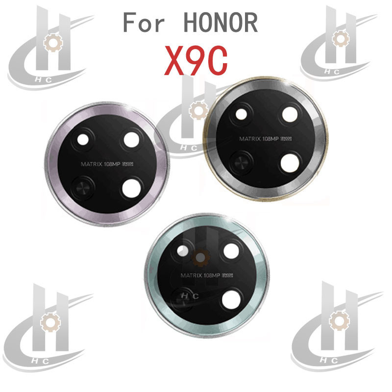 กล้องด้านหลังแหวนเลนส์ฝาครอบกระจกพร้อมกรอบสําหรับ Honor X9C BRP-NX1 อะไหล่ทดแทน