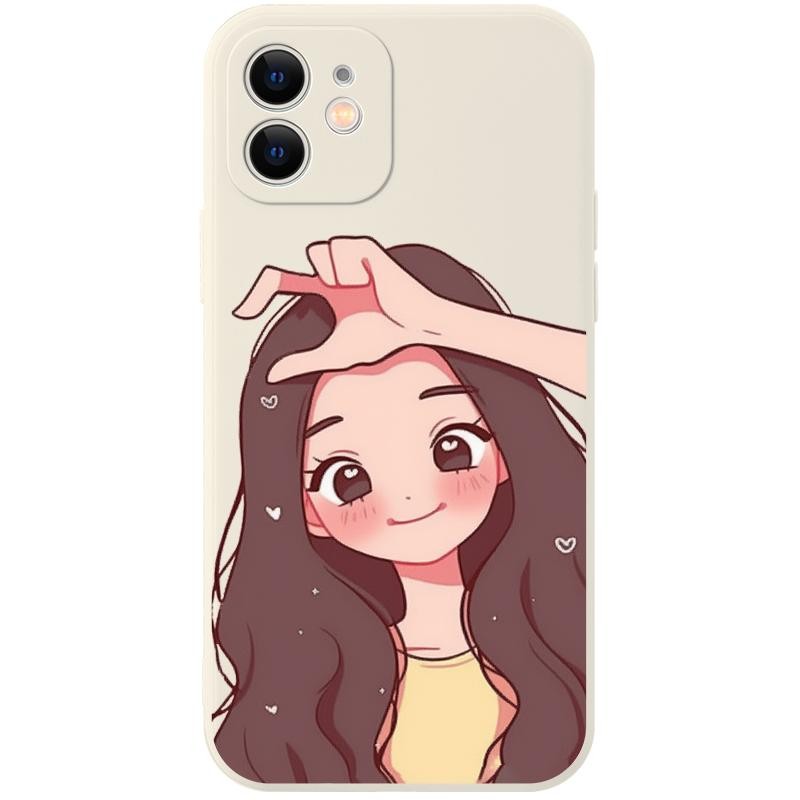 Jeero เคสคู่ เคสไอโฟน คู่รัก กันกระแทกนุ่มการ์ตูนน่ารักตลก เคสโทรศัพท์ for iPhone 16 15 14 13 12 11 Pro Max SE 2020 X XR XS 8 7 Plus พลัส  ZC048 - รูปที่ 6