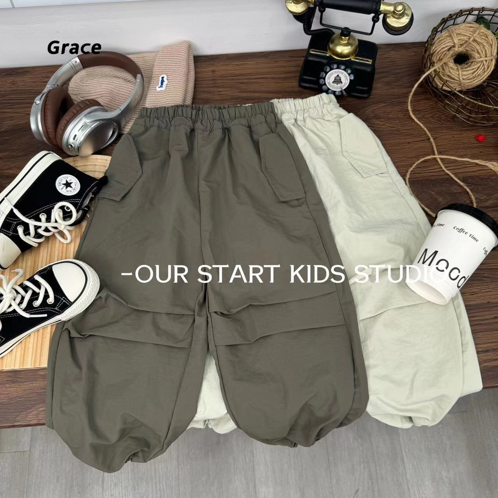 [Grace] (Ready Stock) กางเกงลําลองเด็ก Boys Girls Fashion Sports Overalls GR2923 #