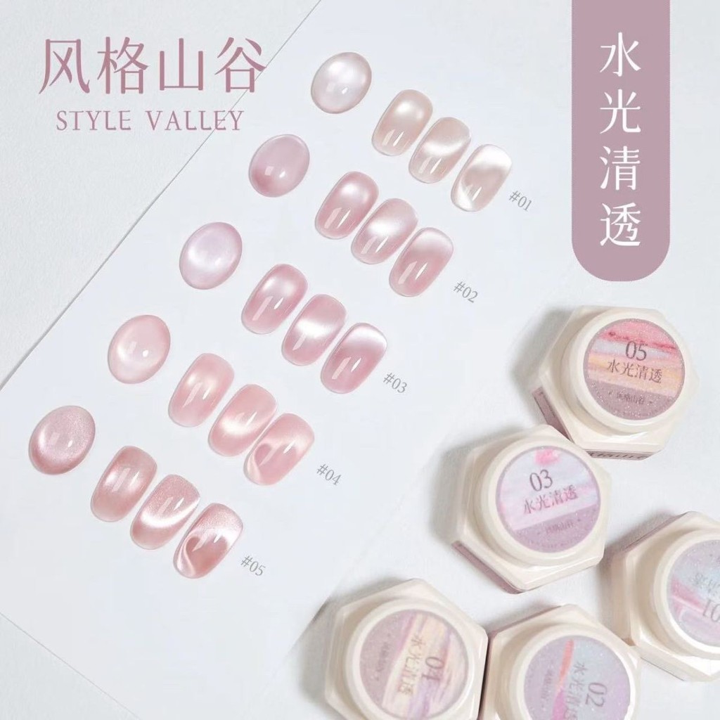 สไตล์หุบเขาน้ําลูกปัดแก้วใสแมวตากระป๋อง20250714