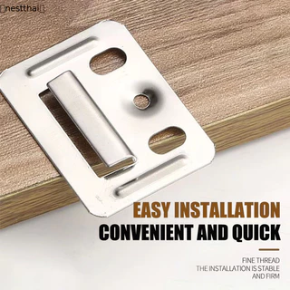 🍉COD🍉100 ชิ้น แตนเลสแผงผนังหัวเข็มขัด คลิปล็อคไม้ระแนง WPC Wall Panel Connector เฟอร์นิเจอร์หัวเข็มขัด หัวเข็มขัด PVC