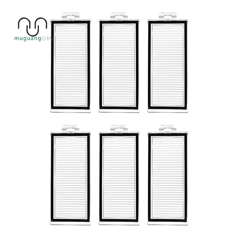 6 ชิ้นล้างทําความสะอาดได้กรองสําหรับ Q8 Max +/Q8 /Q5 Pro +/Q5 Pro หุ่นยนต์เครื่องดูดฝุ่น HEPA ตัวกรอ