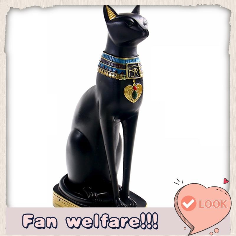 เรซิ่นอียิปต์แมว Bastet ตุ๊กตาอะนิเมะอียิปต์เทพธิดารูปปั้นประติมากรรมบ้านบาร์สํานักงานเดสก์ท็อปตกแต่ง