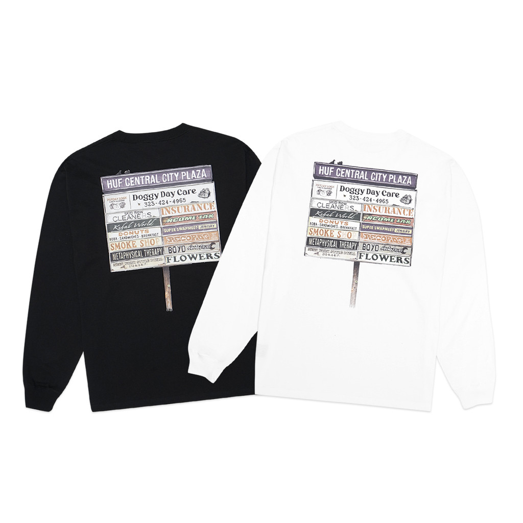 เสื้อยืดแขนยาว HUF Plaza