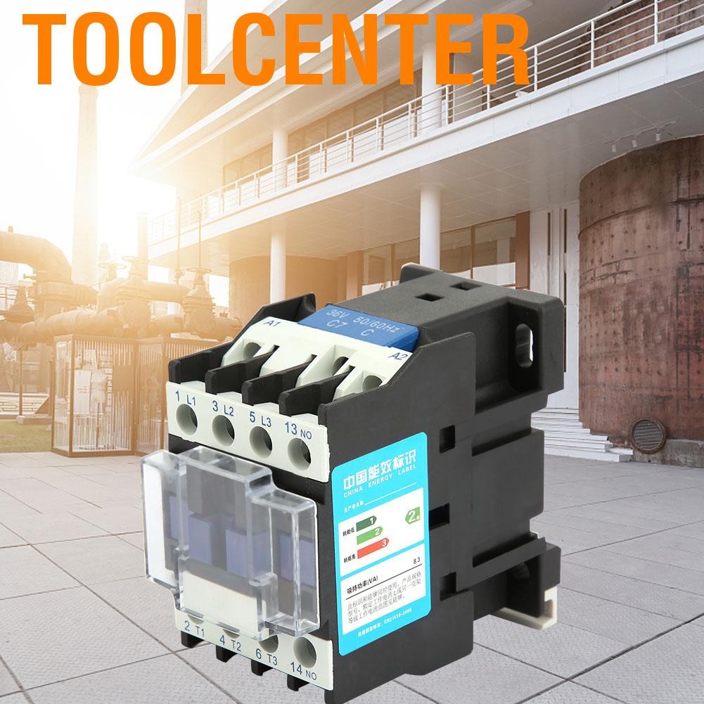 ToolCenter CJX2-1210 ความไวสูงอุตสาหกรรมคอนแทคเลนส์ไฟฟ้า AC ติดตั้งสำหรับการใช้งานการกระจายพลังงาน (
