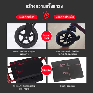 Rollator วีลแชร์ รถเข็นผู้ป่วยหัดเดิน พับเก็บได้มี6ล้อและที่พักเท้า รถเข็นช่วยเดิน walker 4 ขา รถเข็นคนแก่ walker มีล้อ