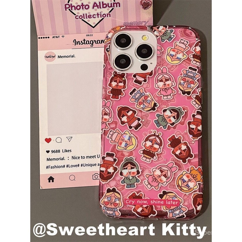 เคสโทรศัพท์เหมาะสําหรับiPhone 7 8 X XS XR XSMAX 11 12 13 14 15 16 Pro max Plusเต็มหน้าจอร้องไห้เด็กต