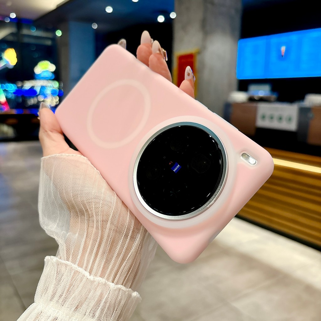 Sunyi สําหรับ X300 X200 Ultra VIVO X100 S Pro X200 Pro mini X200S เคสซิลิโคนสีพาสเทลแม่เหล็ก - กันกระแทกและป้องกันการเหลือง - รูปที่ 3