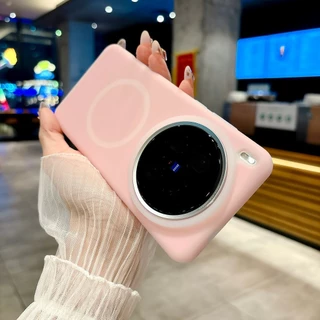 Sunyi สําหรับ X300 X200 Ultra VIVO X100 S Pro X200 Pro mini X200S เคสซิลิโคนสีพาสเทลแม่เหล็ก - กันกระแทกและป้องกันการเหลือง