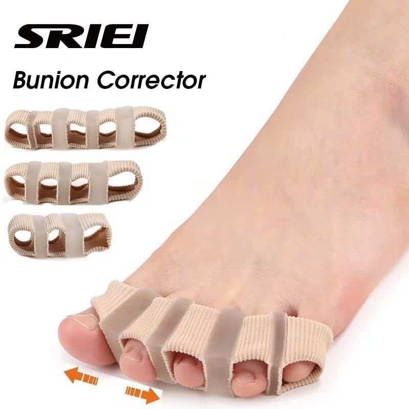 SRIEI 1PCS Bunion Corrector Toe Separators ค้อน Big Toe Straightener สําหรับ Overlopping Toe Hallux Valgus Separator