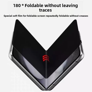 SAMSUNG เหมาะสําหรับSamsung Galaxy Z Flip7 Flip6 Flip5 Flip4 HD Clear Softคลุมทั้งหมดAnti-Scratchป้องกันหน้าจอสําหรับZ Flip7 6 5 4 3 1 2 5Gยืดหยุ่นด้านหน้ากลับHydrogelฟิล์ม