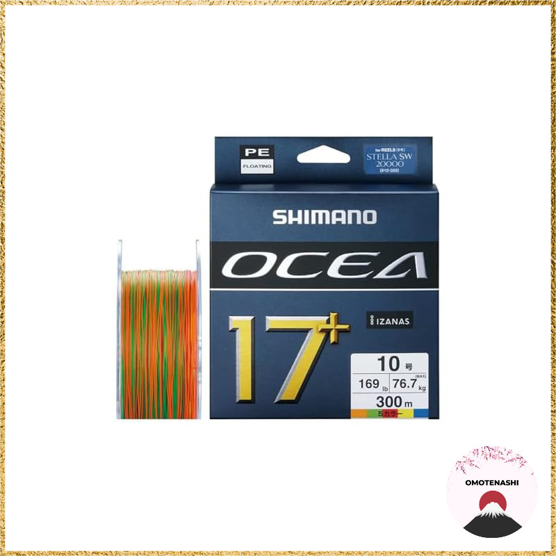 Shimano PE Line OCEA 17+ PE 300m LD-A71Y Size 10 (169lb) 5 Colors