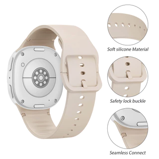 ซิลิโคนสําหรับ Samsung Galaxy Watch 8/8 classic Strap 44mm 40mm 46mm Sport correa pulseira สร้อยข้อมือ Galaxy Watch 8 Band