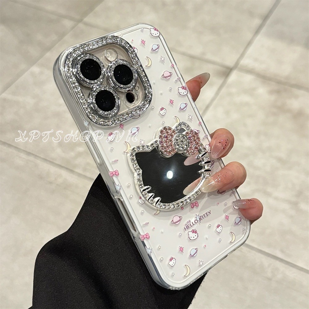 2 ni 1 Planet Cat พร้อมฟิล์มเลนส์เคสโทรศัพท์สําหรับ iPhone 16ProMax 16Plus 15 14 13 12 11 กันกระแทกป้องกันปลอก
