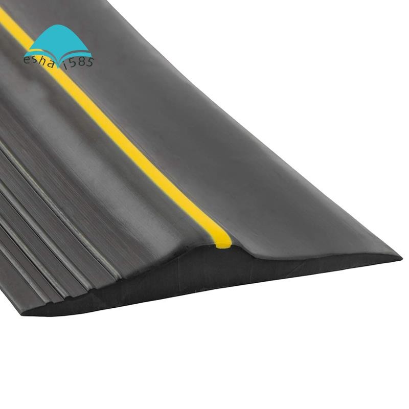 Eshai585Universal Garage Door Bottom Threshold Seal Strip Weatherproof Rubber (10Ft, Black)
